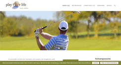 Desktop Screenshot of golfclub-playforlife.de